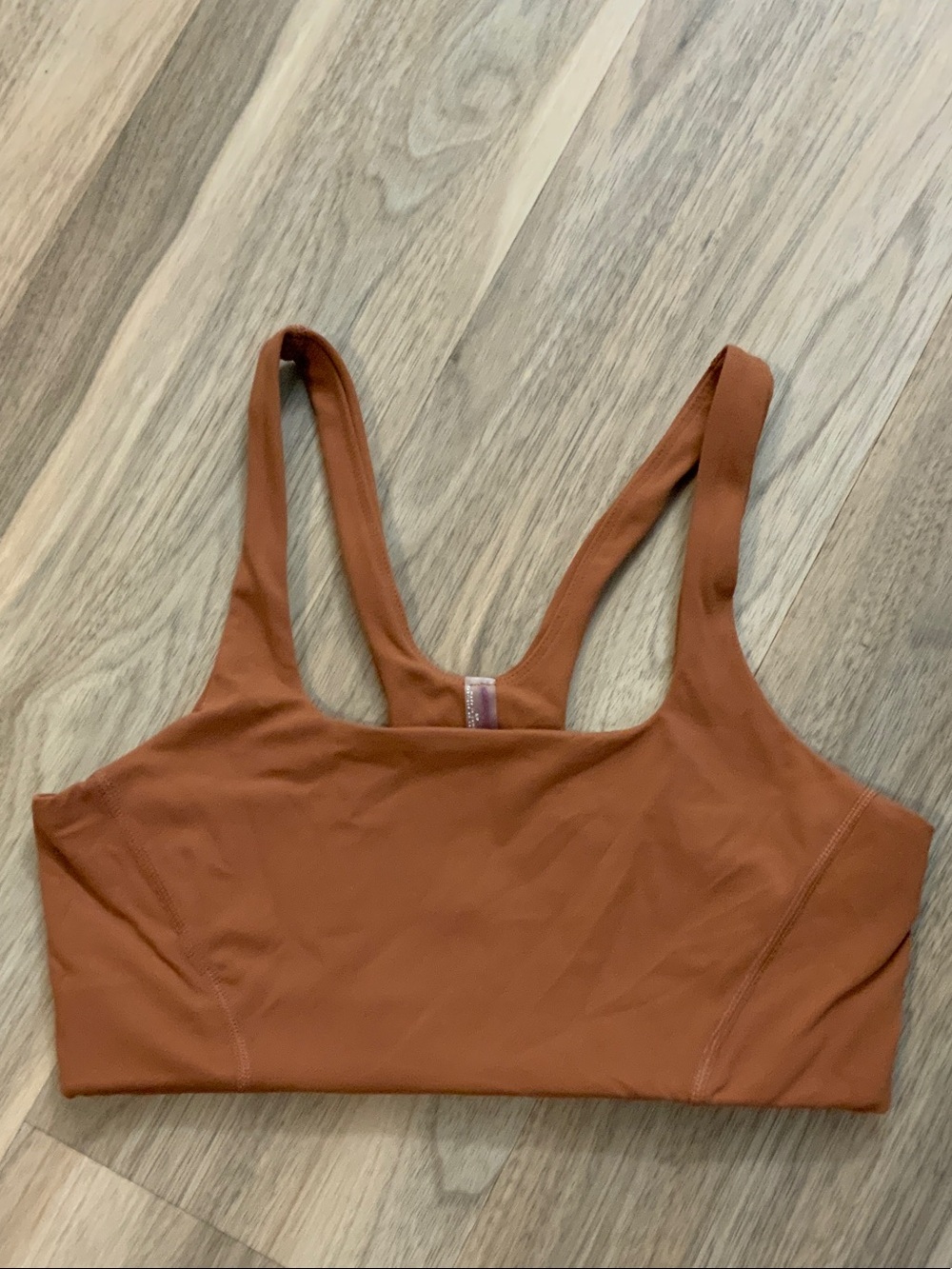 FP Movement by Free People Seamless Racerback Bralette - Rust Brown
